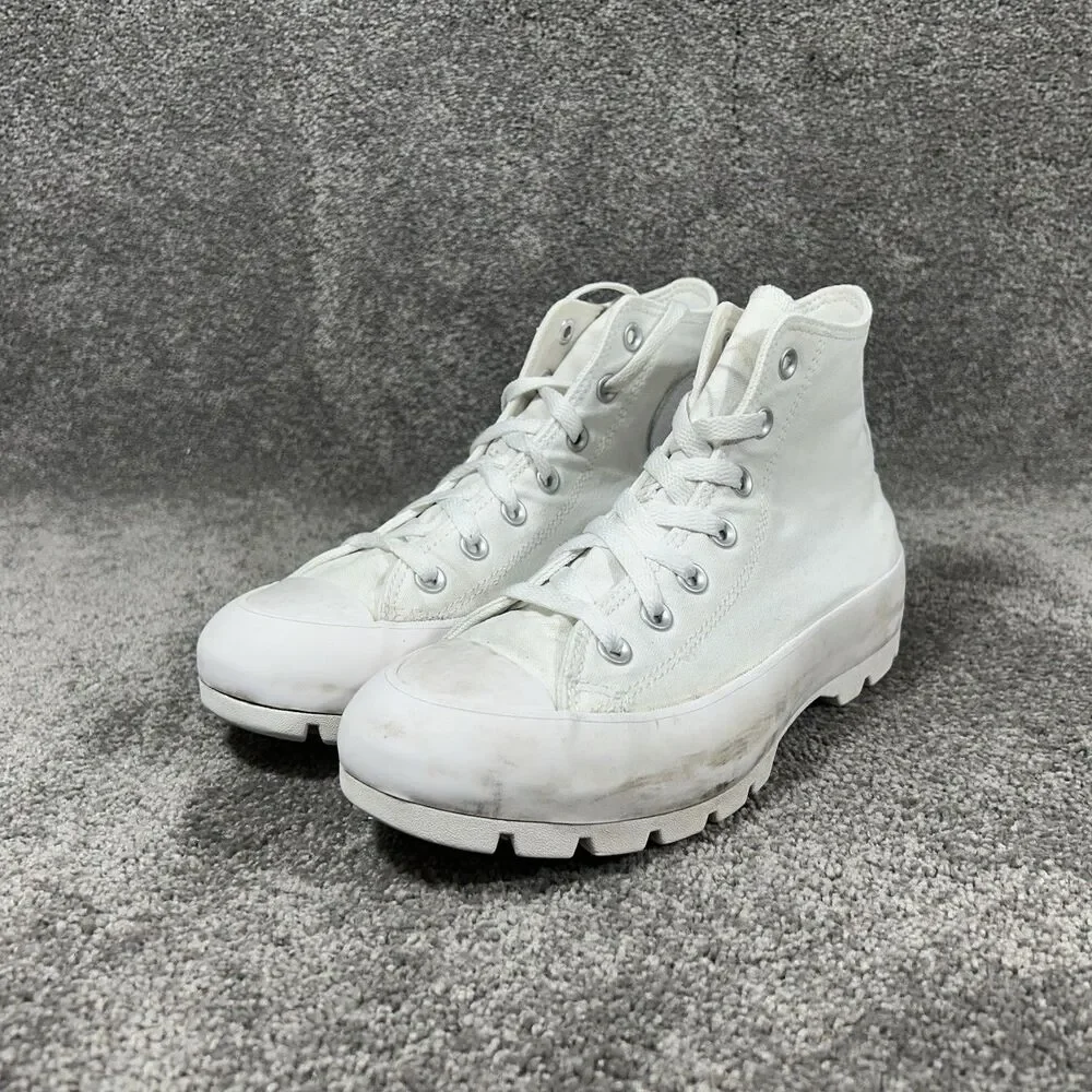 Converse Chuck Taylor All Star Hi 571211C Women’s 8 White Lugged Platform Shoes